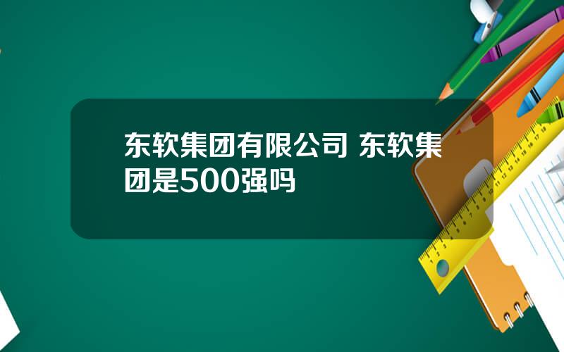 东软集团有限公司 东软集团是500强吗